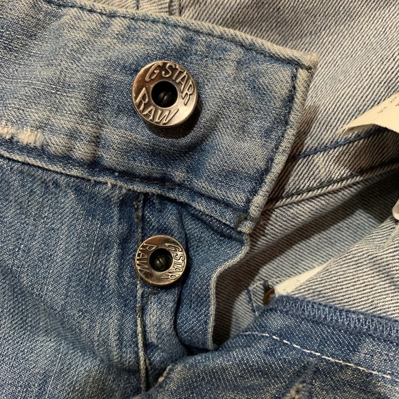 G Star Raw Radar Low Jeans Men 30x32 Contrast Stitch Straight Grunge Distressed - Picture 7 of 8